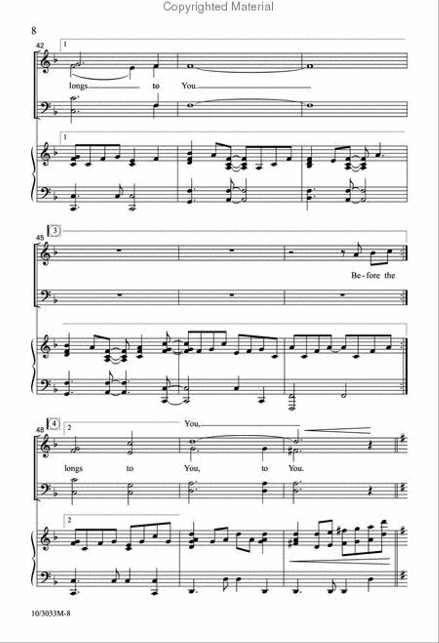 All the Praise All the Praise 4-Part scores gallery preview page 8