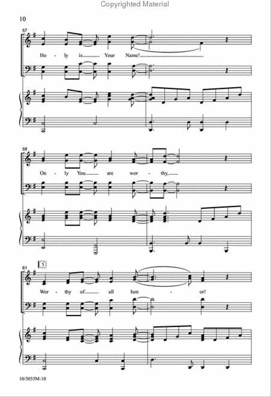 All the Praise All the Praise 4-Part scores gallery preview page 10