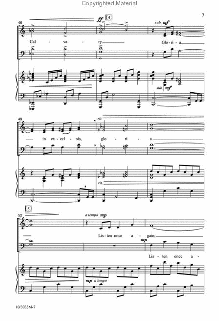 He Left the Music of Heaven Divisi scores gallery preview page 7