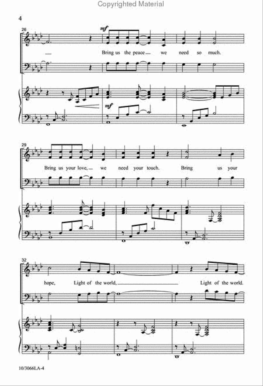 Light of the World 4-Part scores gallery preview page 4