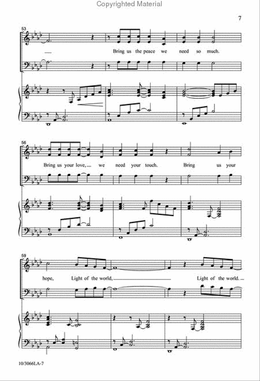 Light of the World 4-Part scores gallery preview page 7