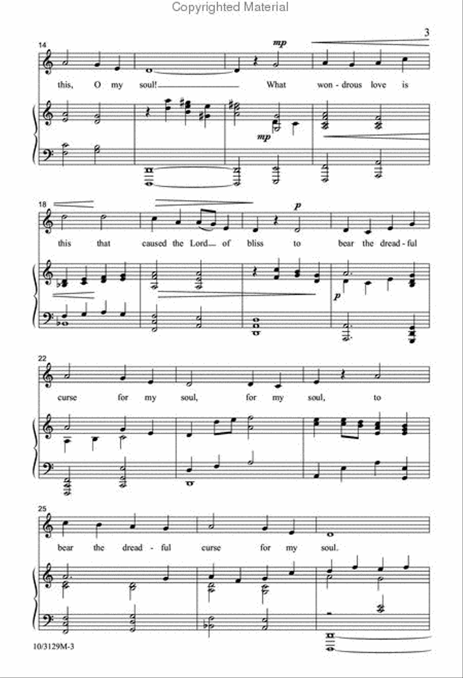 What Wondrous Love? SSATB scores gallery preview page 3