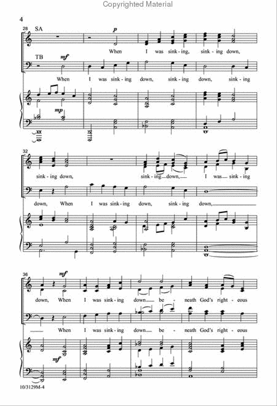 What Wondrous Love? SSATB scores gallery preview page 4