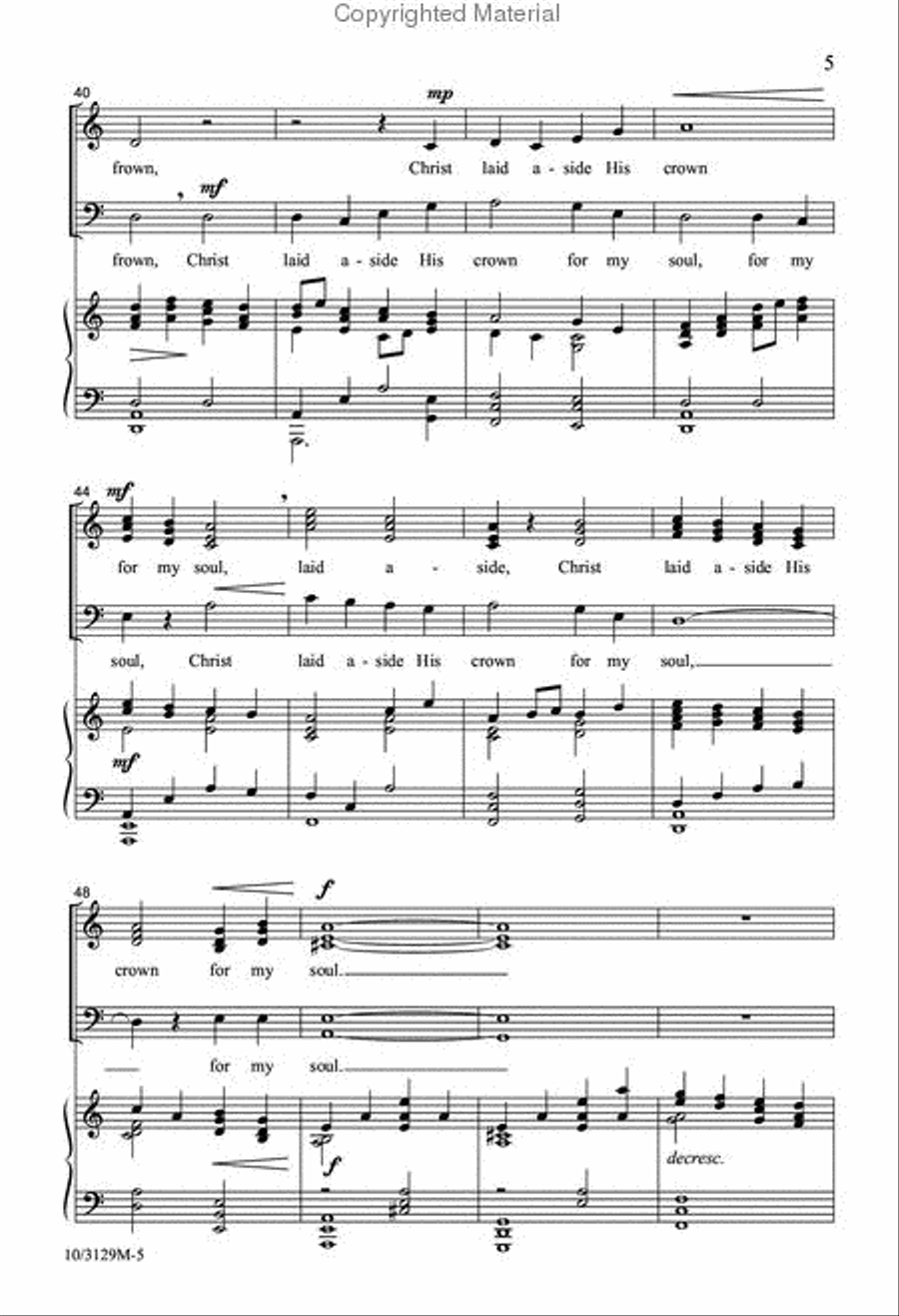 What Wondrous Love? SSATB scores gallery preview page 5