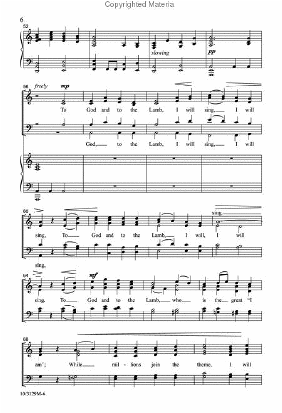 What Wondrous Love? SSATB scores gallery preview page 6