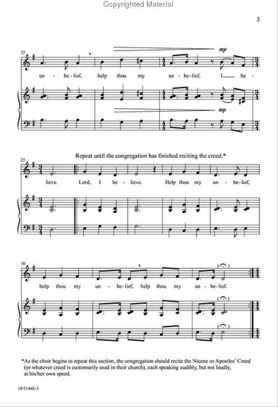 Credo Unison Choir scores gallery preview page 4