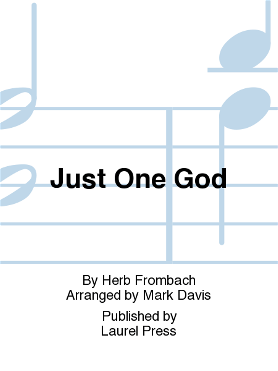 Just One God 4-Part scores gallery preview page 1