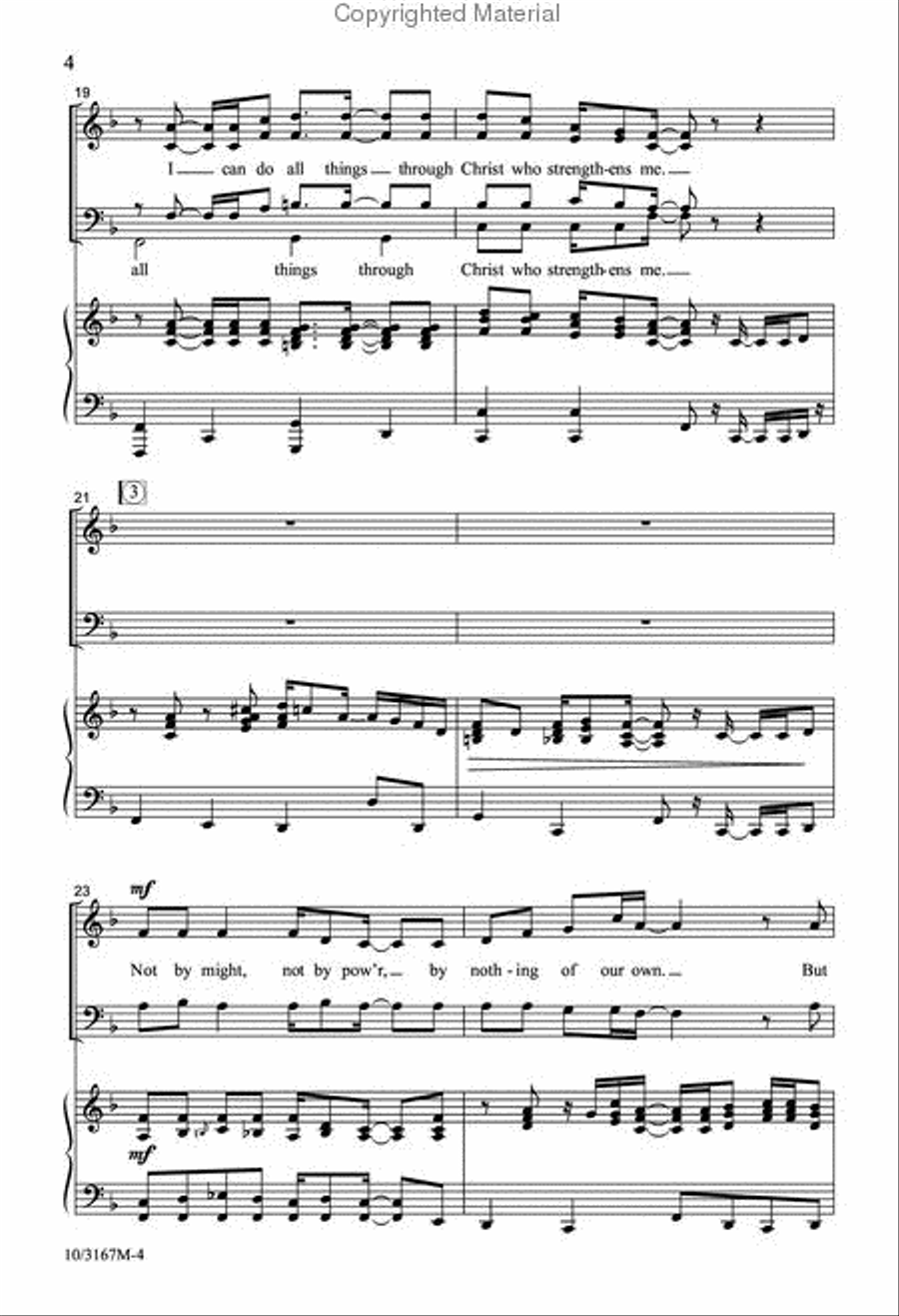 I Can Do All Things I Can Do All Things 4-Part scores gallery preview page 5