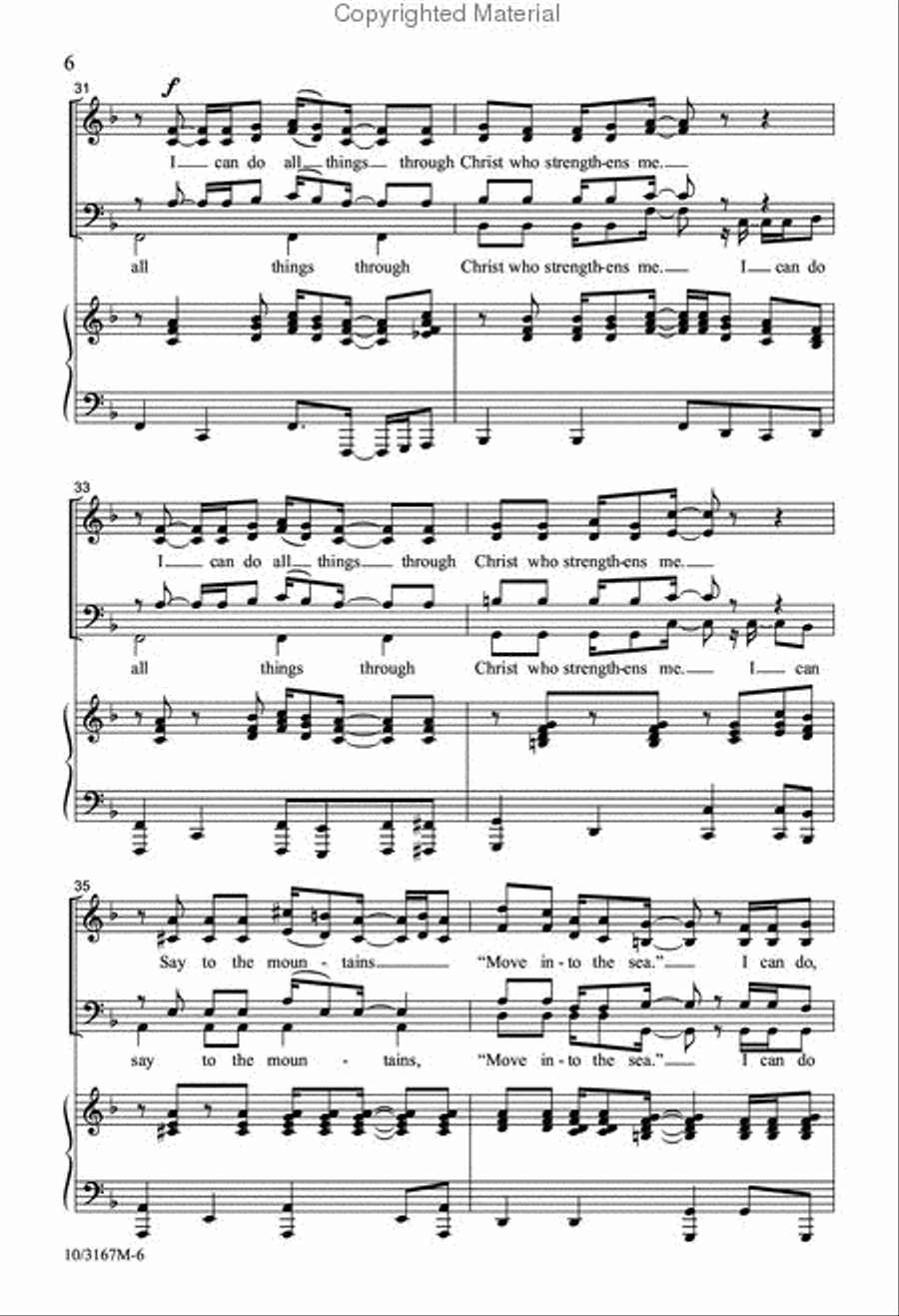 I Can Do All Things I Can Do All Things 4-Part scores gallery preview page 7