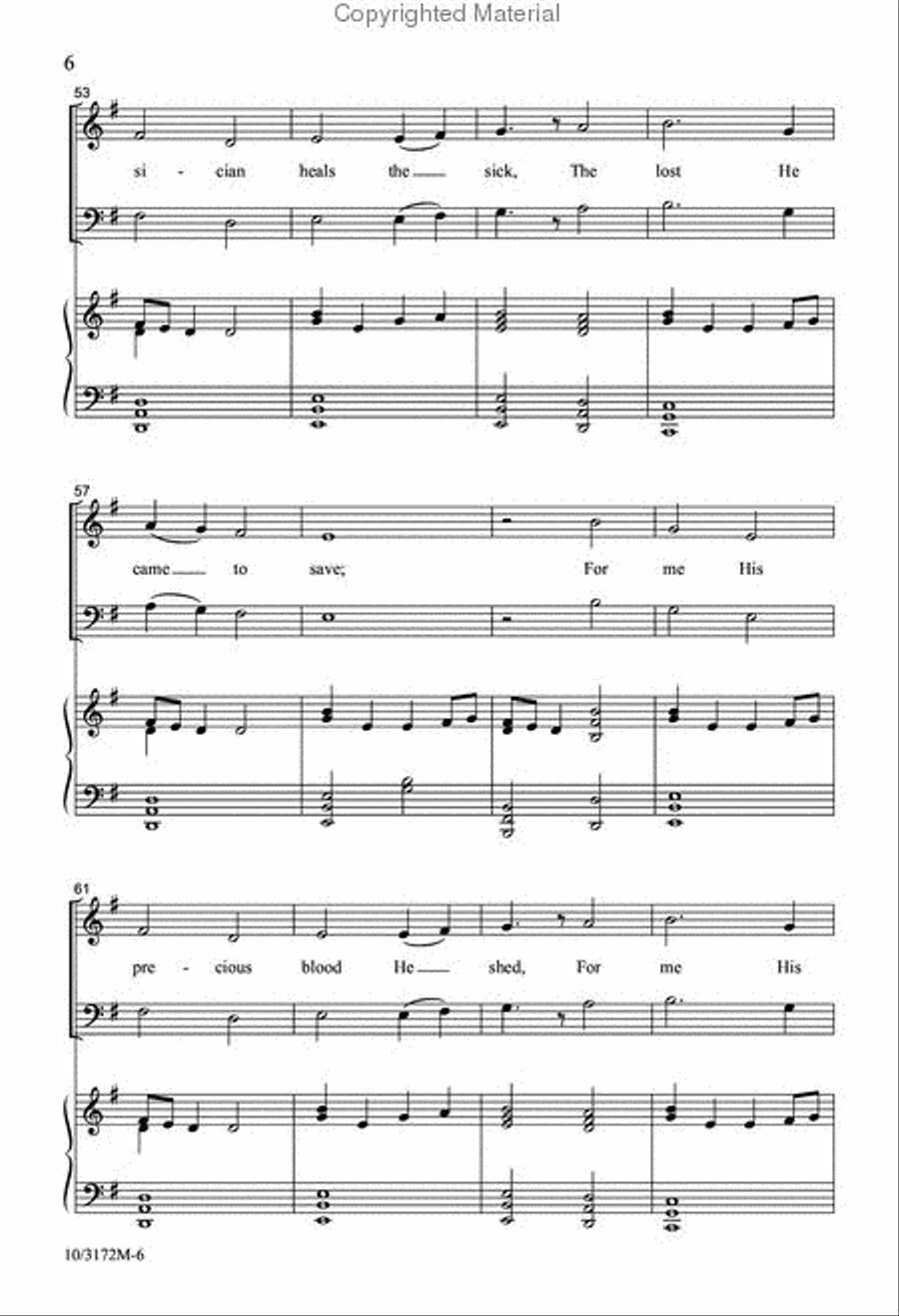 My Faith Has Found a Resting Place 4-Part scores gallery preview page 7
