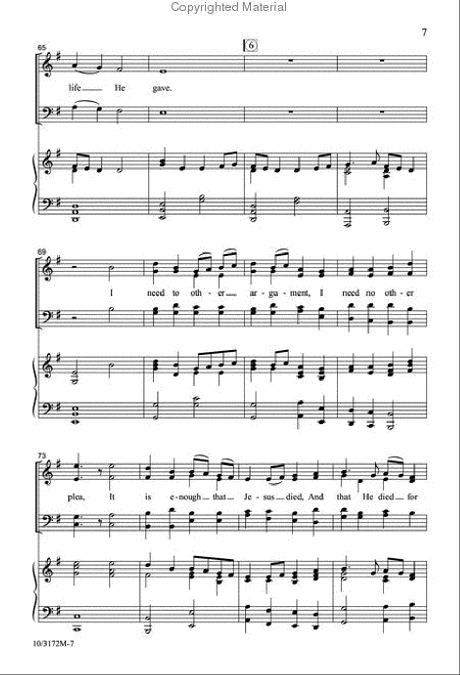 My Faith Has Found a Resting Place 4-Part scores gallery preview page 8