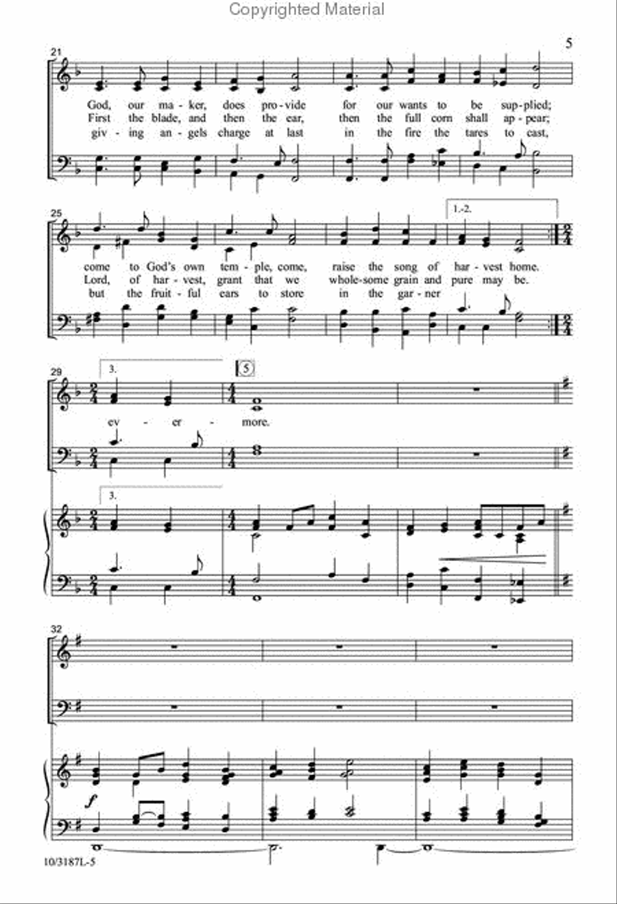 Hymns for Thanksgiving Hymns for Thanksgiving 4-Part scores gallery preview page 4