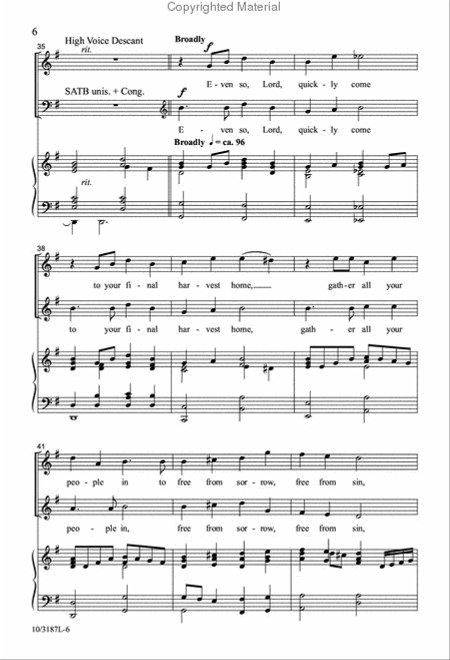 Hymns for Thanksgiving Hymns for Thanksgiving 4-Part scores gallery preview page 5