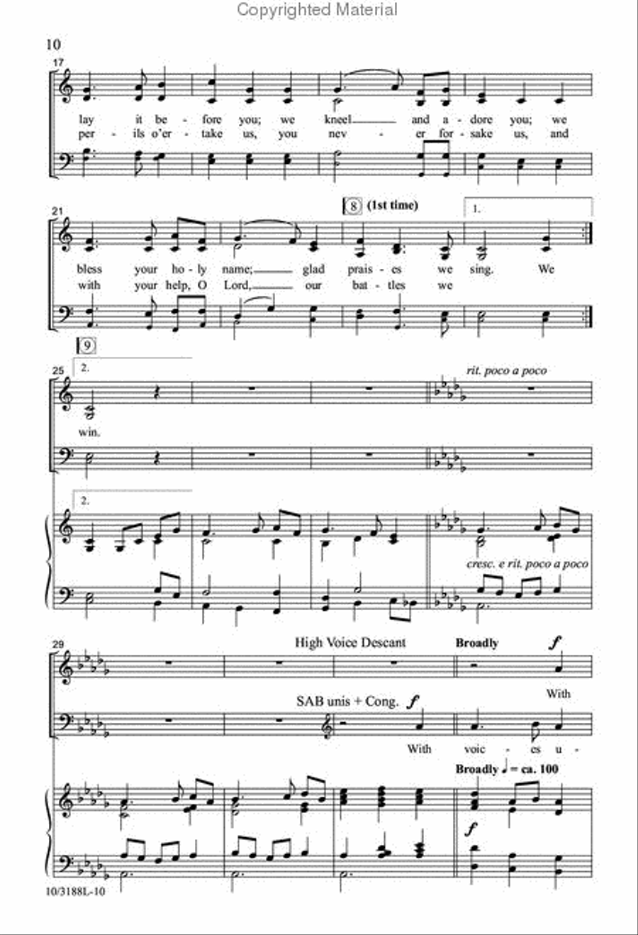 Hymns for Thanksgiving Hymns for Thanksgiving 3-Part scores gallery preview page 9