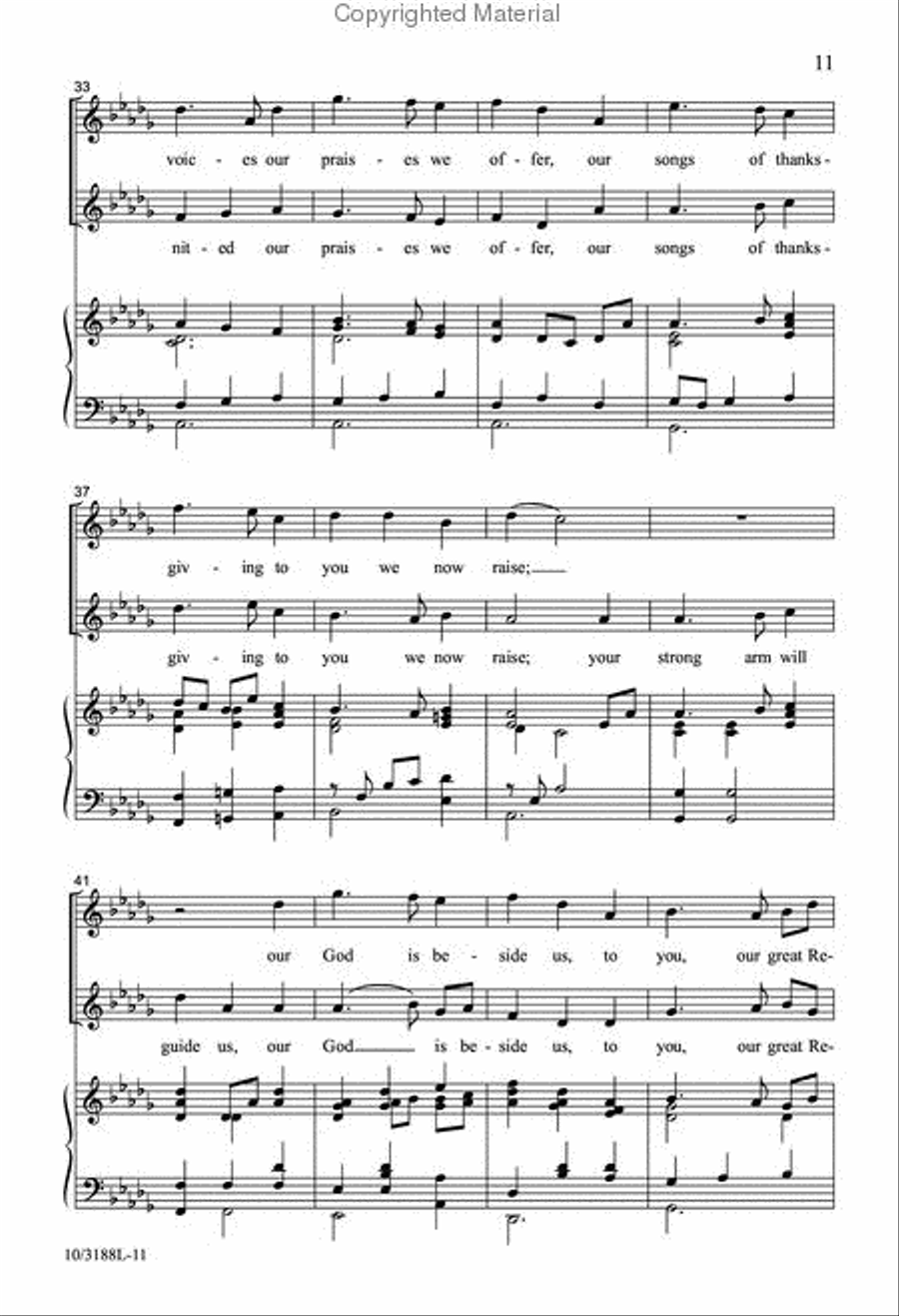Hymns for Thanksgiving Hymns for Thanksgiving 3-Part scores gallery preview page 10