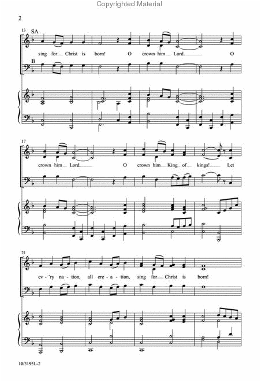 Sing for Christ Is Born Sing for Christ Is Born 3-Part scores gallery preview page 3