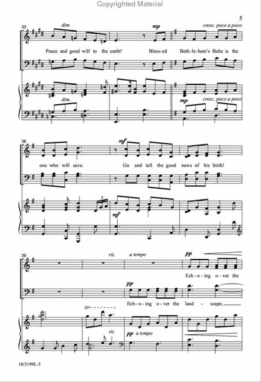 Good News! Christ Is Born! 4-Part scores gallery preview page 5