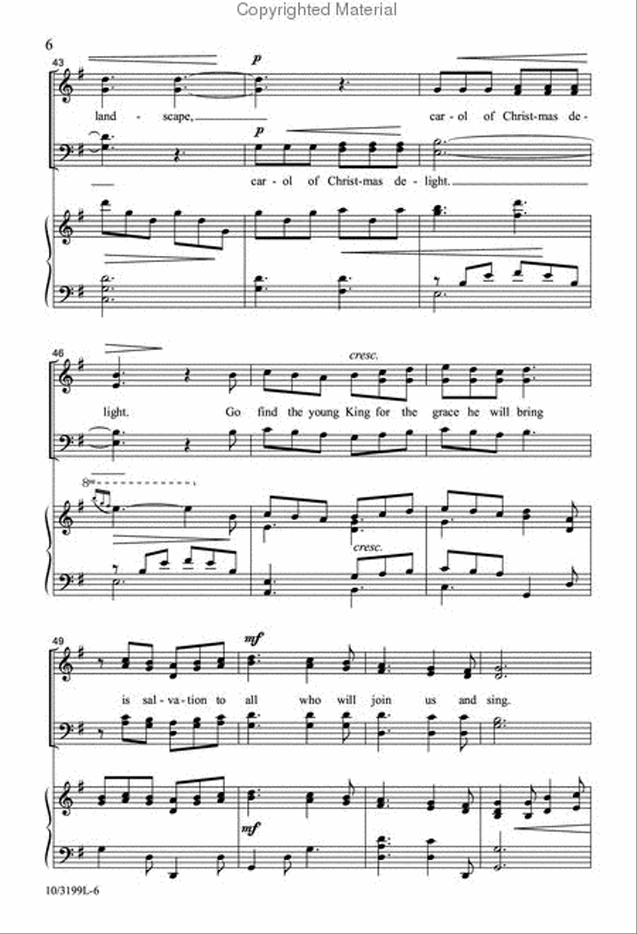Good News! Christ Is Born! 4-Part scores gallery preview page 6