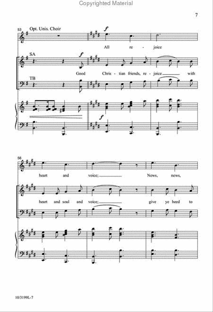 Good News! Christ Is Born! 4-Part scores gallery preview page 7