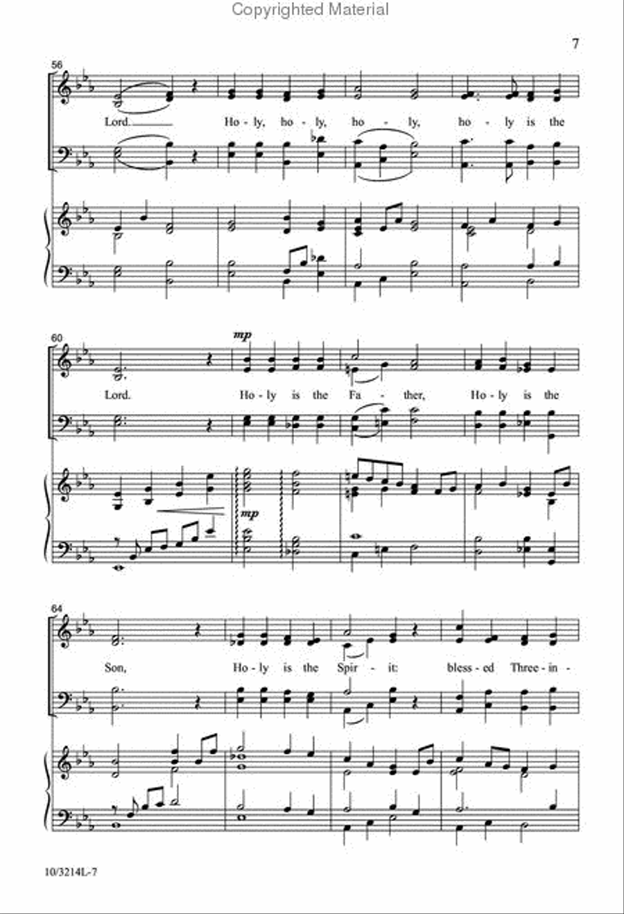 When I Look into Your Holiness 4-Part scores gallery preview page 8