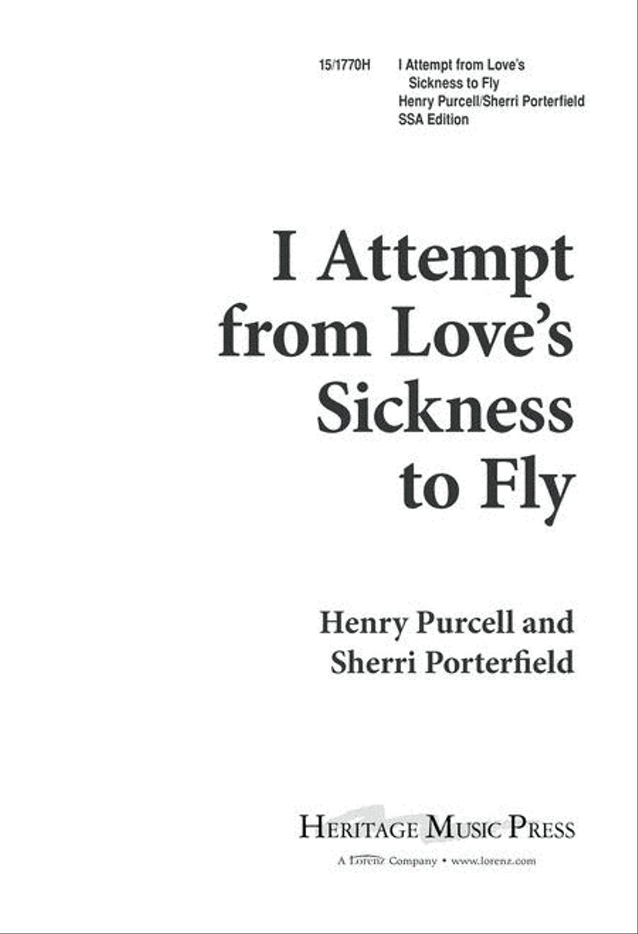 I Attempt from Love's Sickness to Fly SSA scores gallery preview page 1
