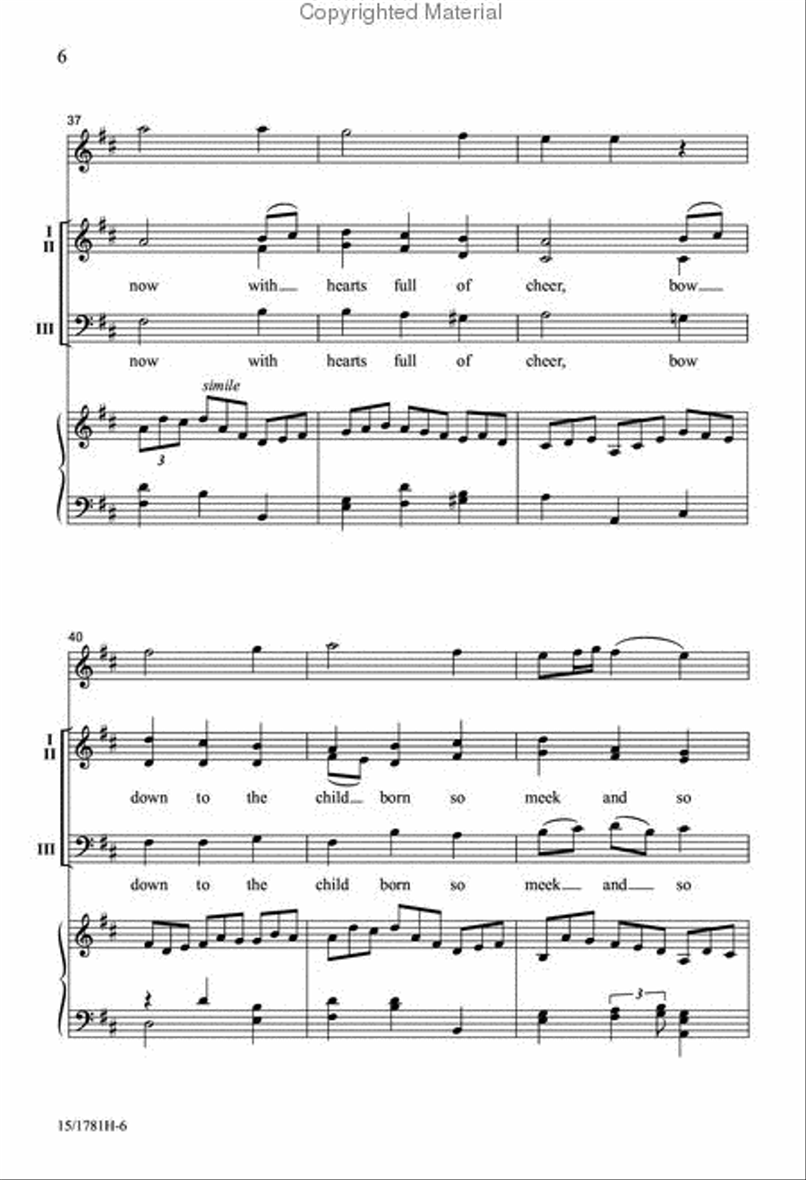 A Joyful Noel A Joyful Noel 3-Part scores gallery preview page 6