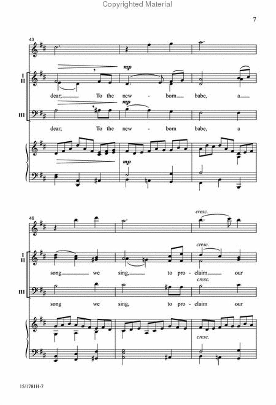 A Joyful Noel A Joyful Noel 3-Part scores gallery preview page 7