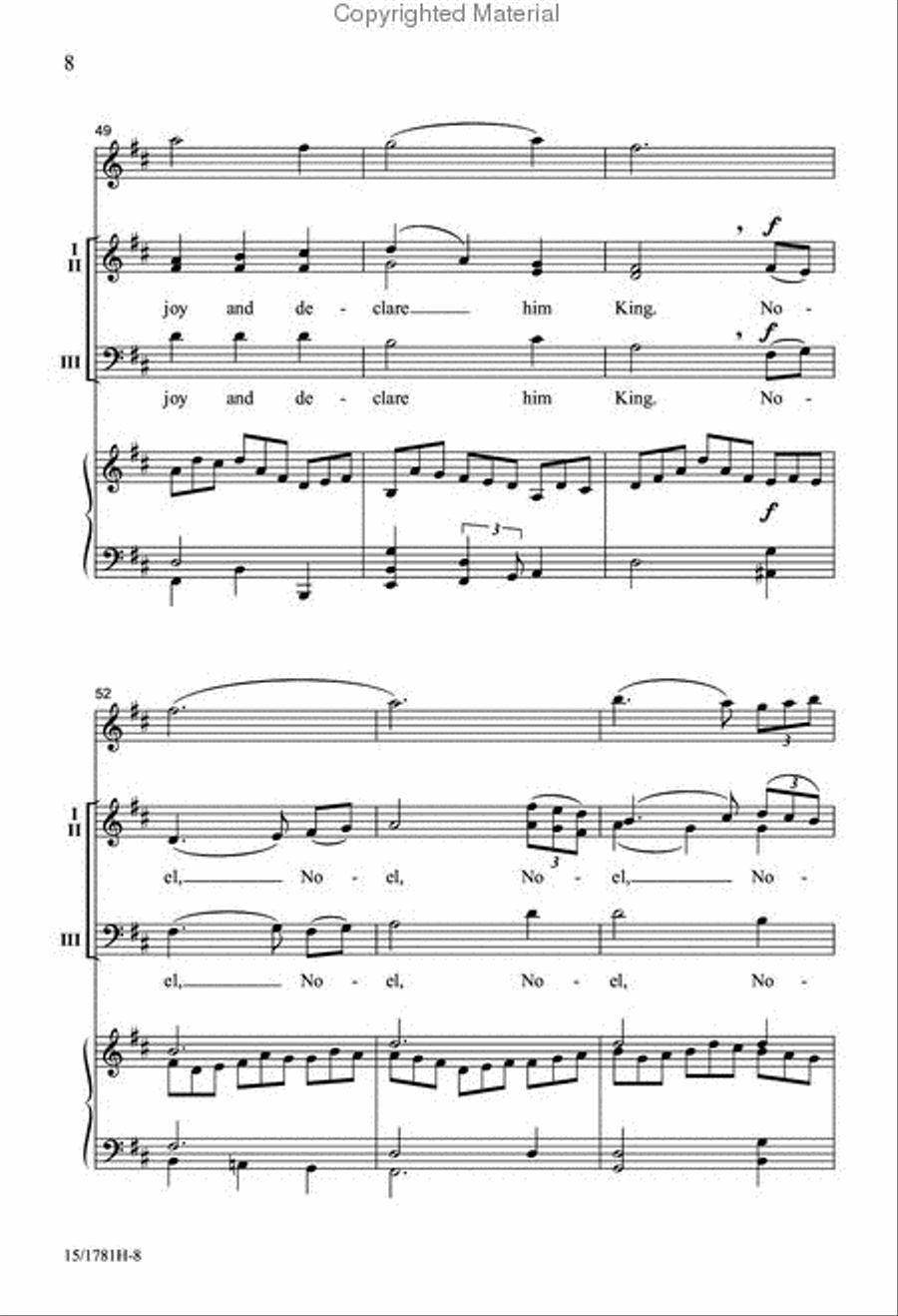 A Joyful Noel A Joyful Noel 3-Part scores gallery preview page 8