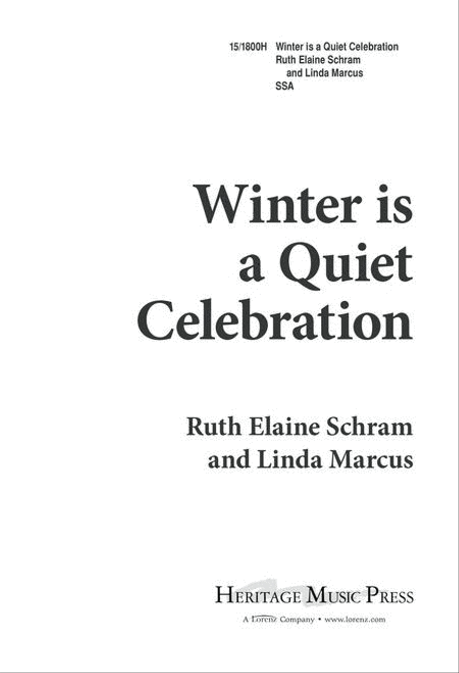 Winter is a Quiet Celebration Choir scores gallery preview page 1
