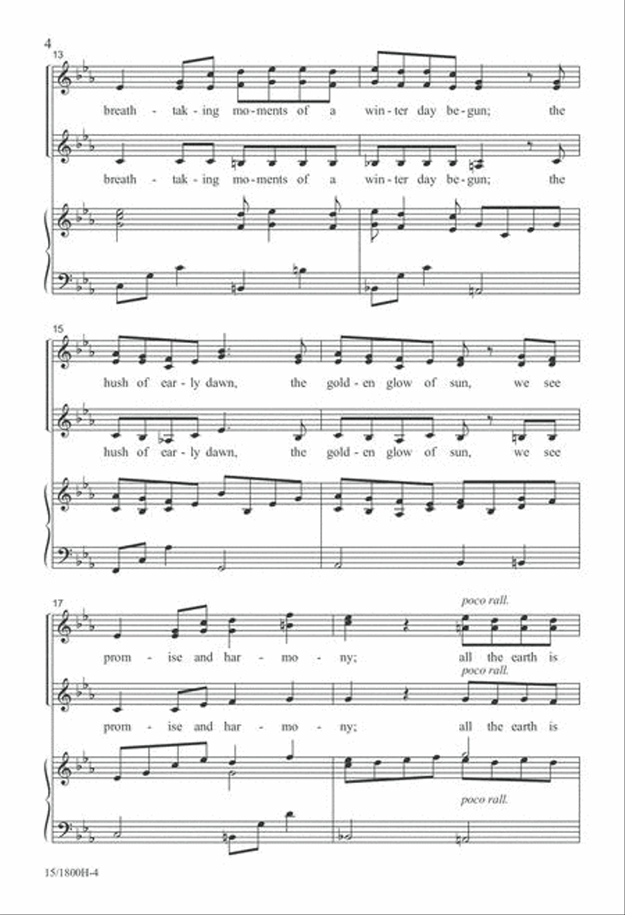 Winter is a Quiet Celebration Choir scores gallery preview page 4