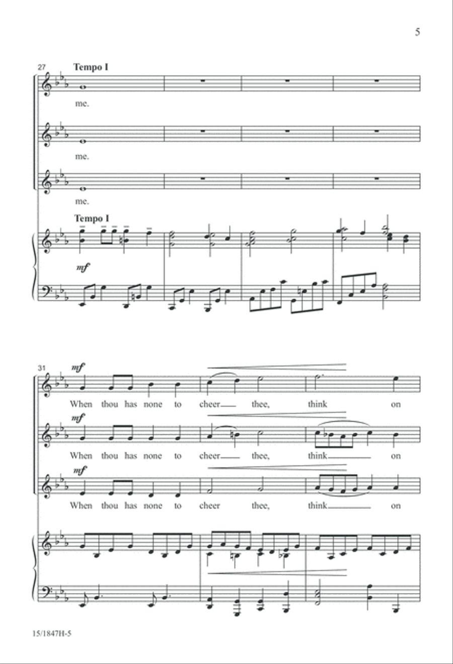 Think on Me Think on Me SSA scores gallery preview page 6