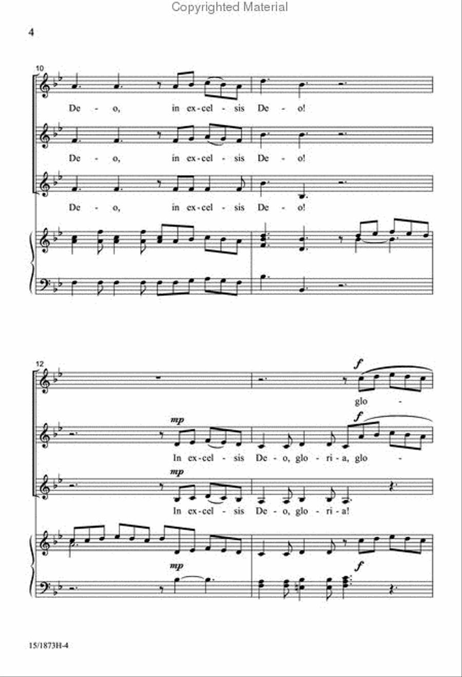 Gloria in Excelsis SSA scores gallery preview page 3