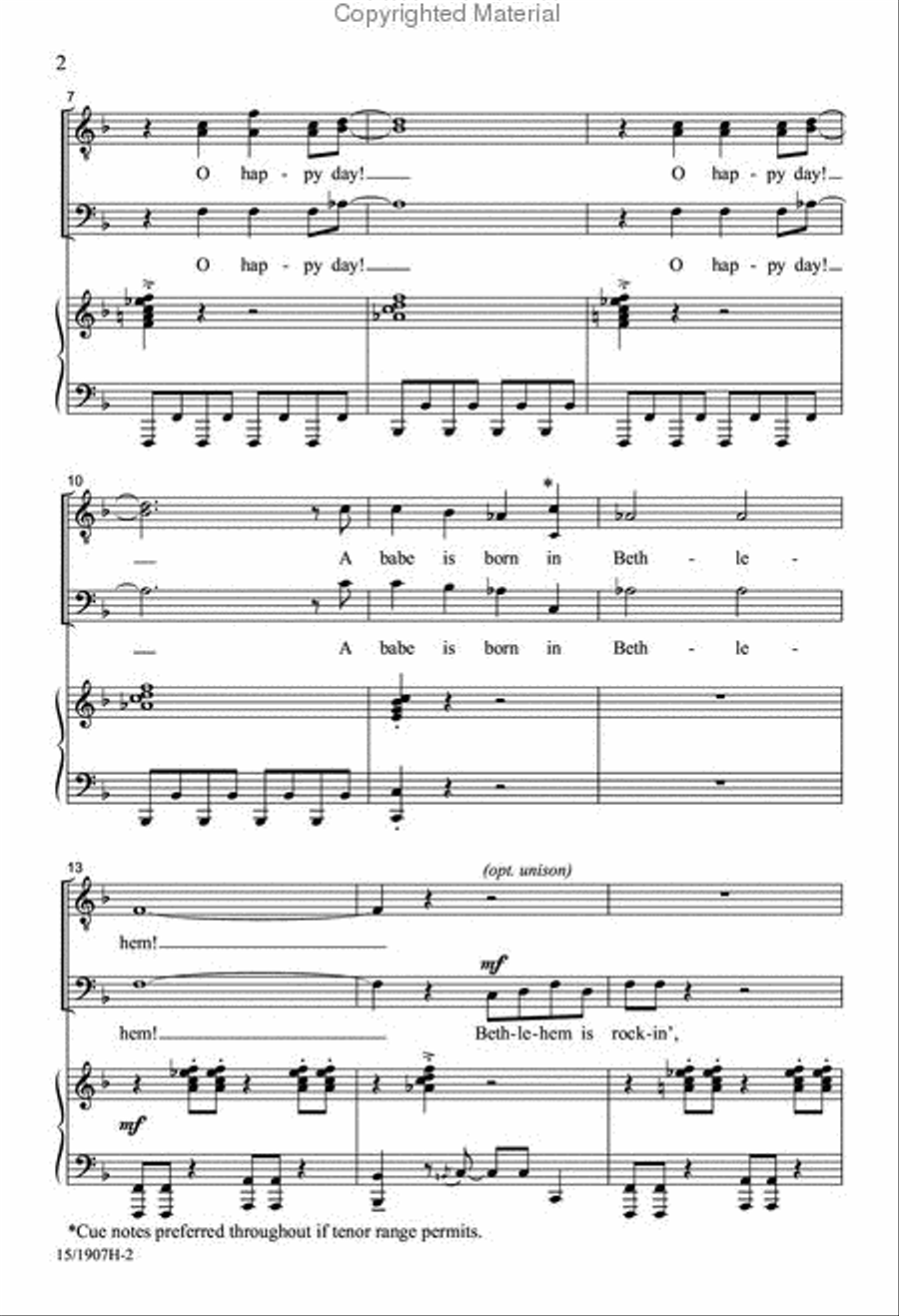 Rockin' in Bethlehem Rockin' in Bethlehem TTB scores gallery preview page 3