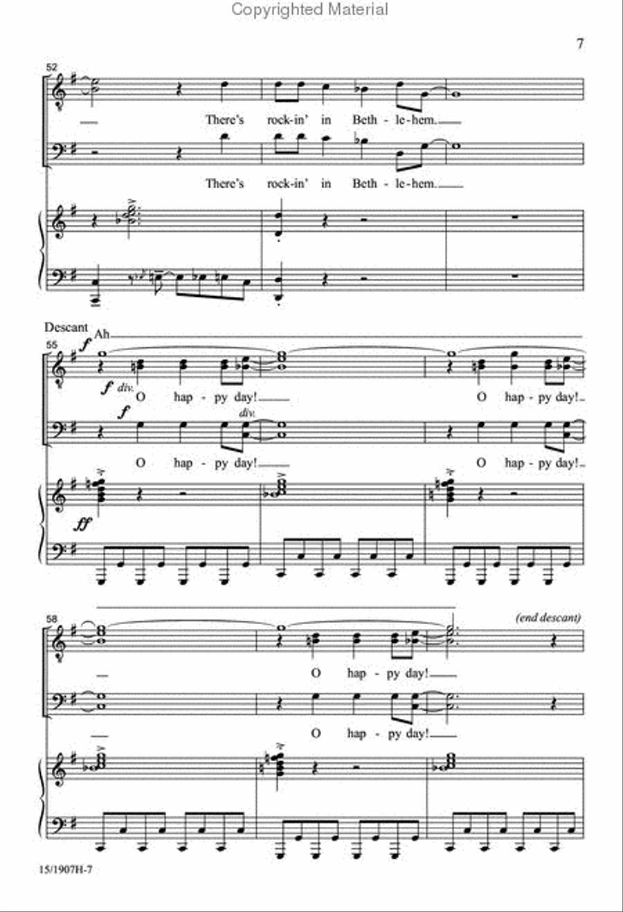 Rockin' in Bethlehem Rockin' in Bethlehem TTB scores gallery preview page 8