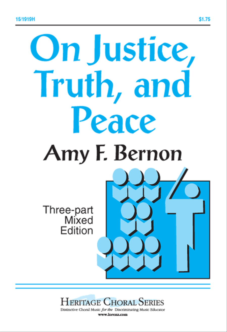 On Justice, Truth, and Peace 3-Part scores gallery preview page 1