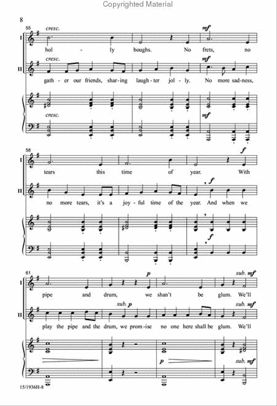 Let Us Sing with Glee! Let Us Sing with Glee! 2-Part scores gallery preview page 9