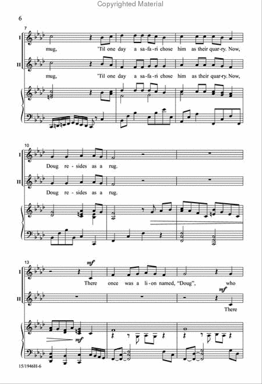 Three Creature Features Three Creature Features 2-Part scores gallery preview page 6