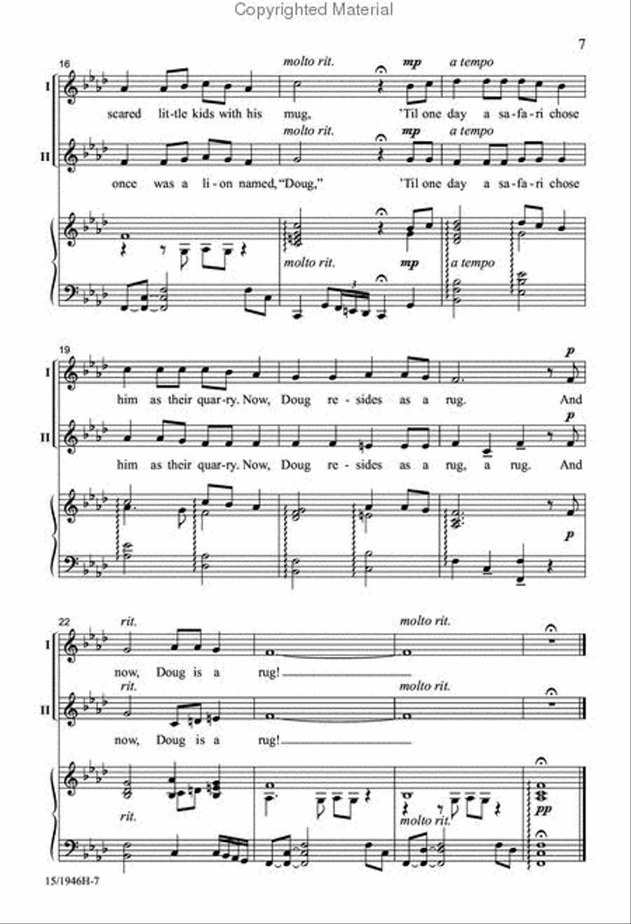 Three Creature Features Three Creature Features 2-Part scores gallery preview page 7