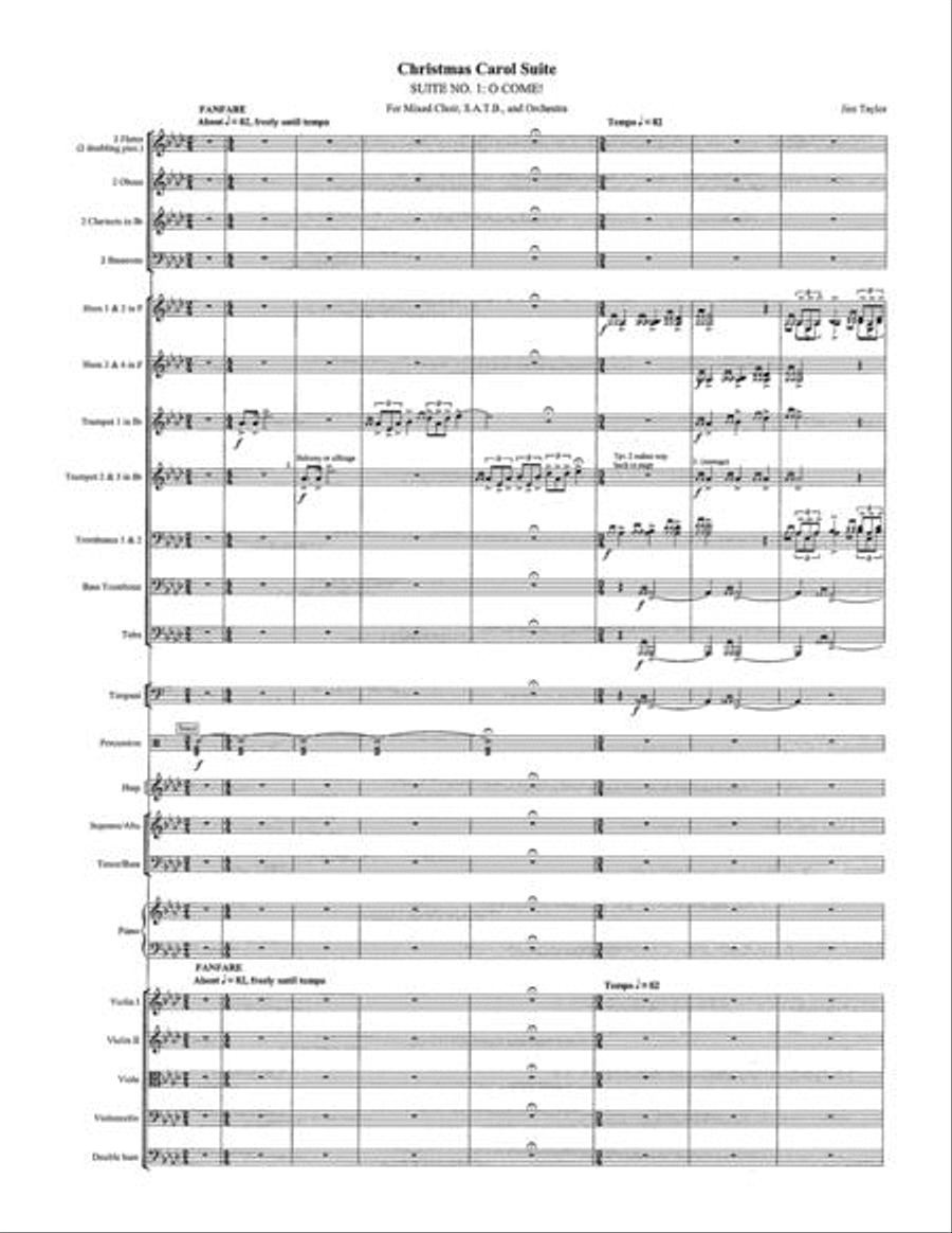 Christmas Carol Suite - Full Orchestra Score and Parts Full Orchestra scores gallery preview page 2
