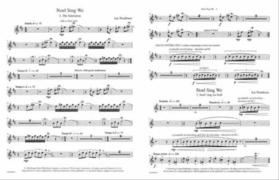 Noel Sing We - Flute Part Flute scores gallery preview page 2