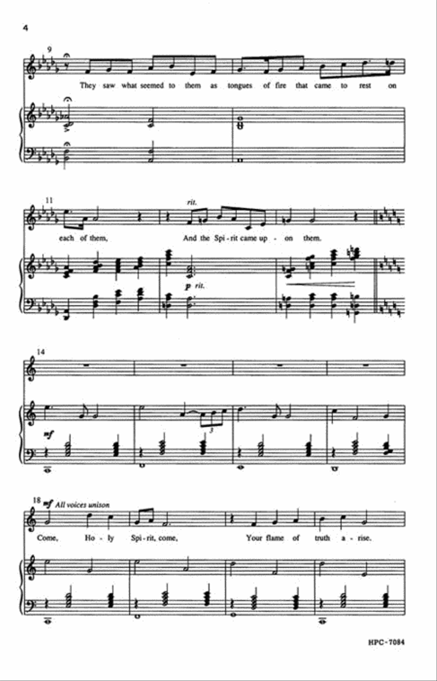 Come, Holy Spirit Choir scores gallery preview page 3