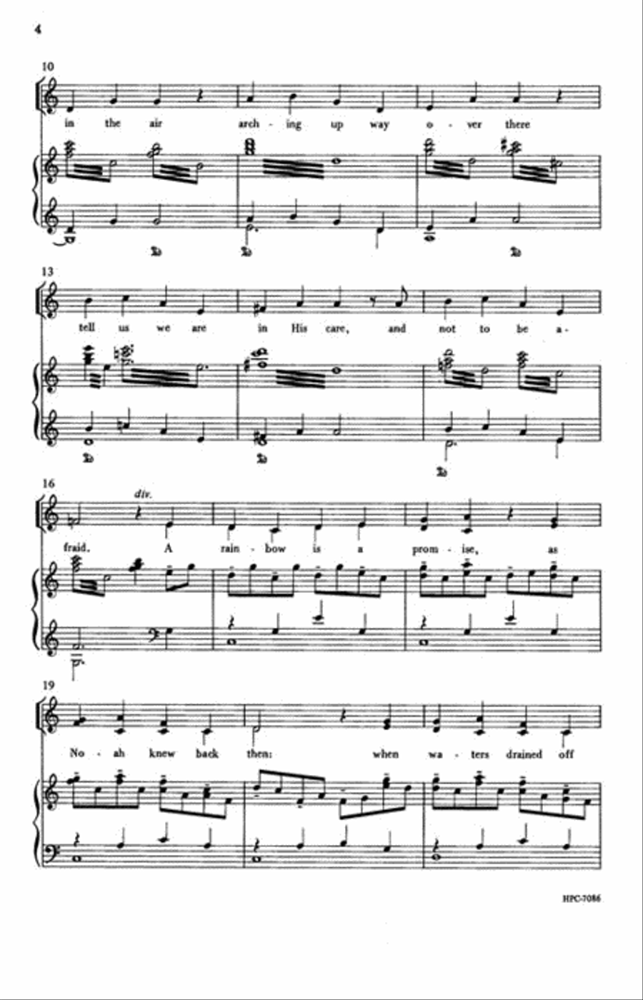 A Rainbow Is a Promise A Rainbow Is a Promise Unison Choir scores gallery preview page 3