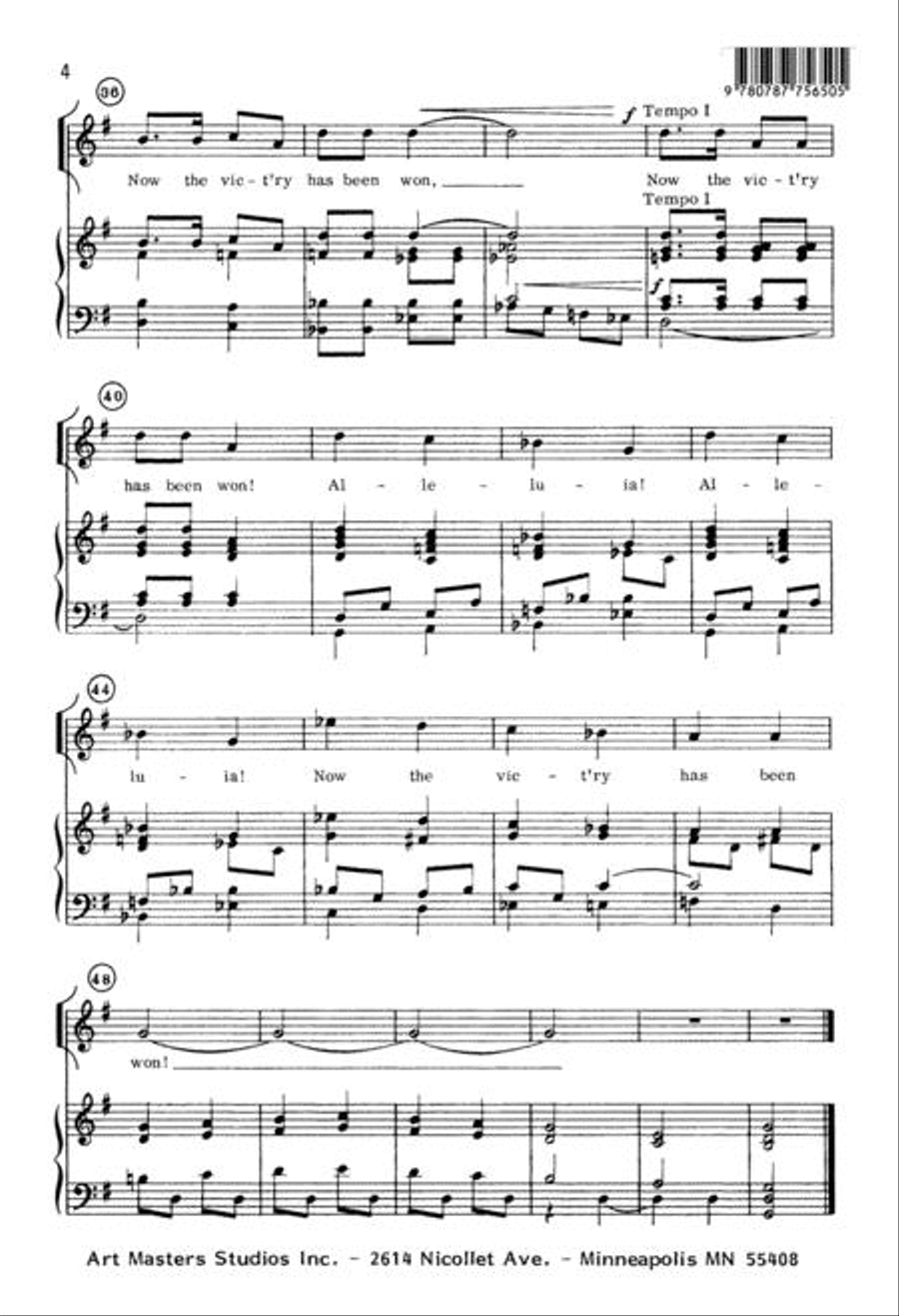 Christians Gather, Day Is Breaking Unison Choir scores gallery preview page 4