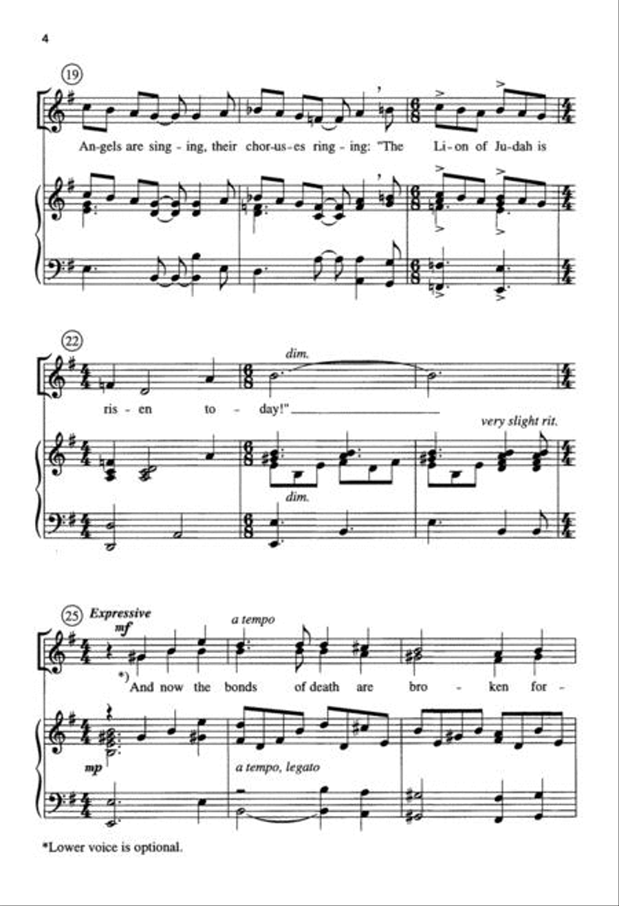 Alive Today! Alive Today! Unison Choir scores gallery preview page 4