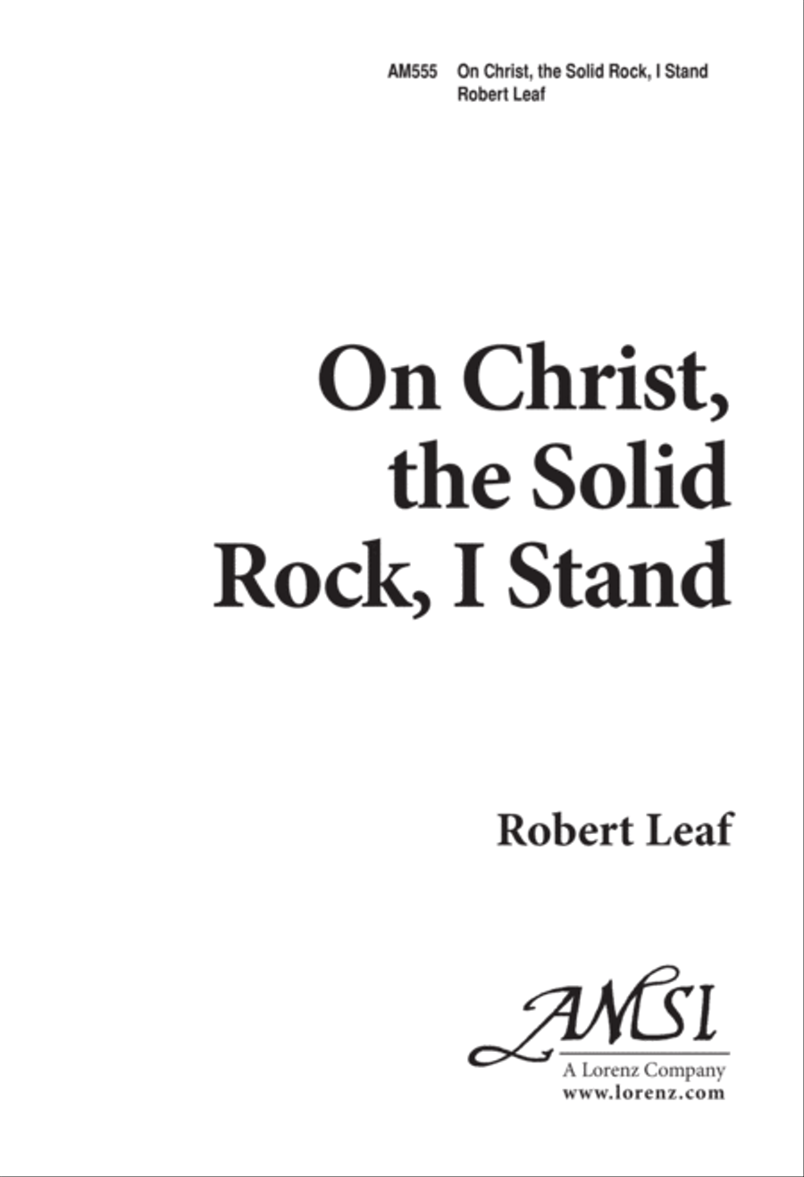 On Christ, the Solid Rock, I Stand 4-Part scores gallery preview page 2