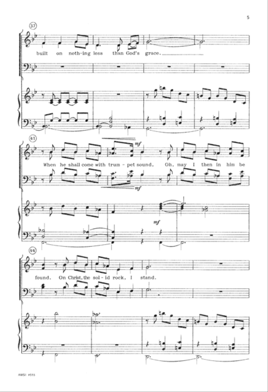 On Christ, the Solid Rock, I Stand 4-Part scores gallery preview page 6