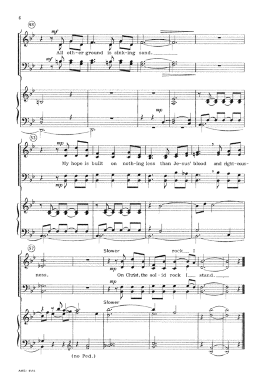 On Christ, the Solid Rock, I Stand 4-Part scores gallery preview page 7