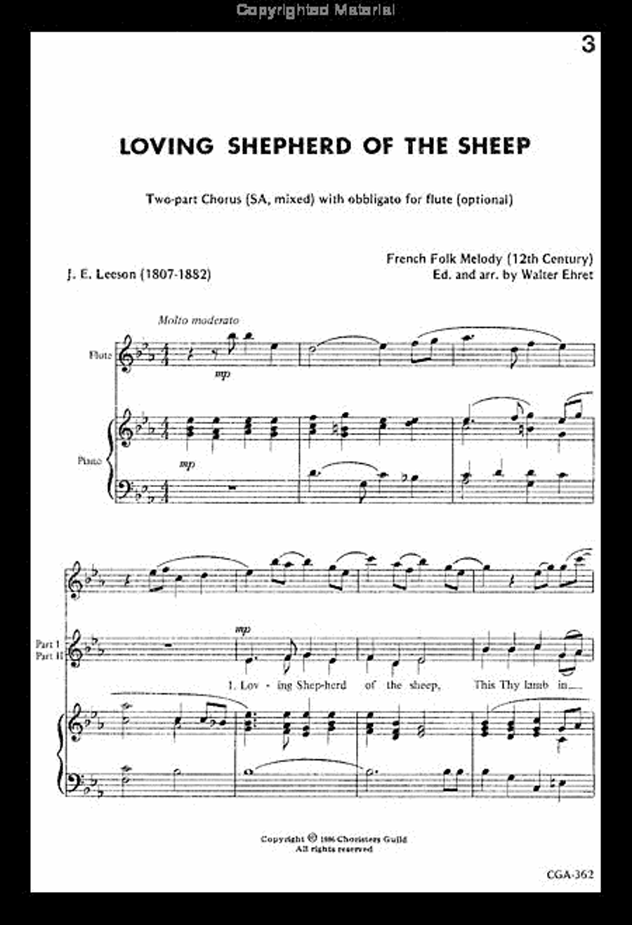Loving Shepherd of the Sheep 2-Part scores gallery preview page 2