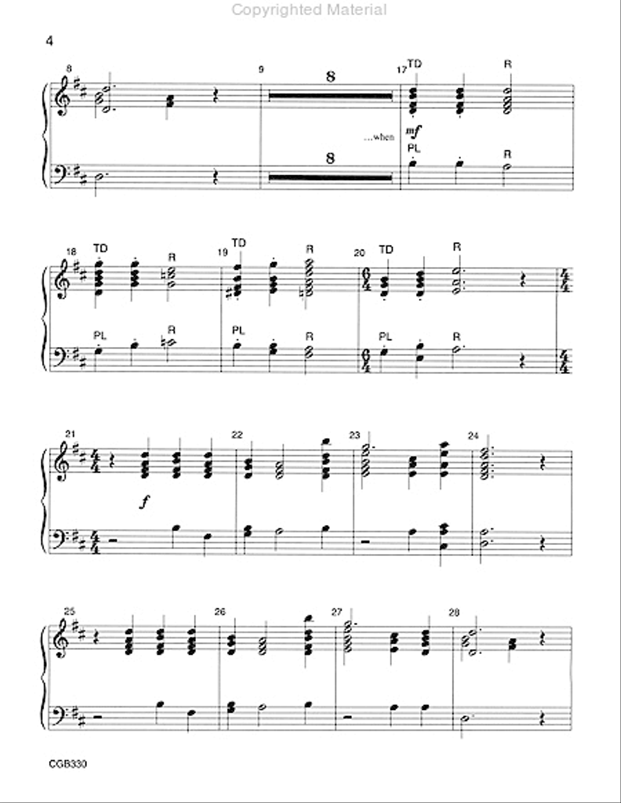 Lord Is My Light and My Salvation - Handbell Score 3-Octaves scores gallery preview page 3