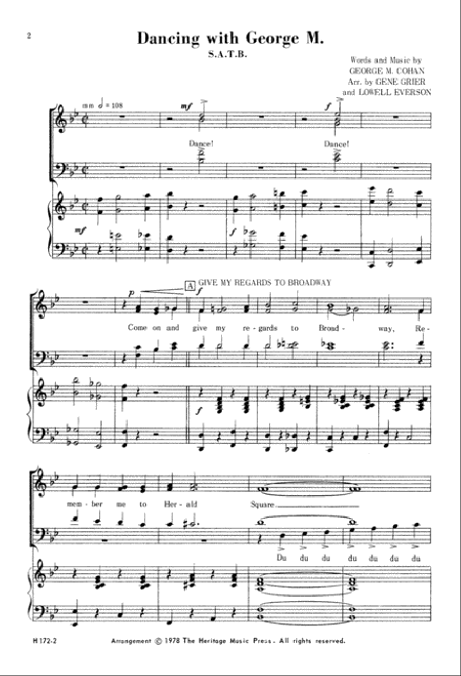 Dancing With George M Dancing With George M 4-Part scores gallery preview page 3